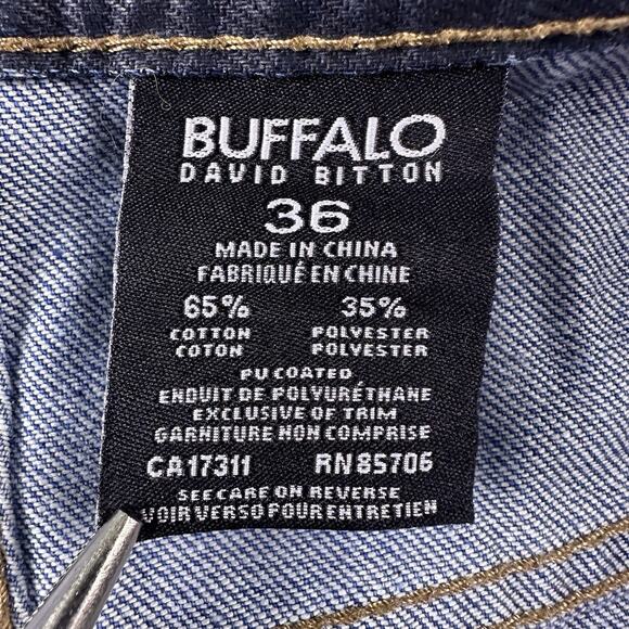 Buffalo David Bitton Men’s jeans Six slim Straights 36 (38x32) Cotton polyester - Picture 14 of 16